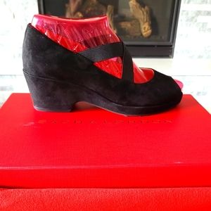 SACHA LONDON Black Suede Daria Pumps NIB